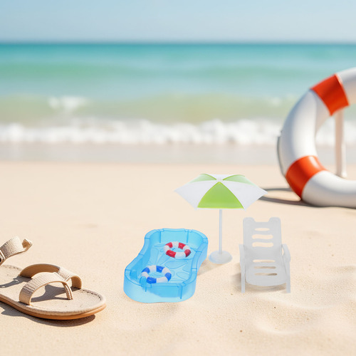 1 Juego De Accesorios Para Piscinas En Miniatura - Dollhouse