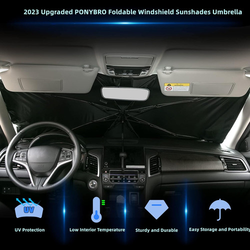 Paraguas Plegable Parabrisas Coches, Suv, Minicamiones ...