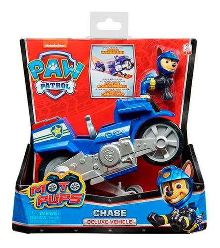 Paw Patrol Chase Moto Pups Vehículo 16776 Canalejas