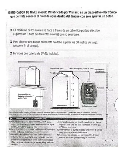 Kit Indicador Nivel De Agua Y Flotante Automatico Tanque