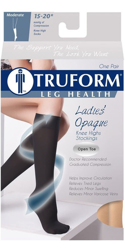 Medias De Compresión De Truform Mujeres, 15-20 Mmhg, Rodilla