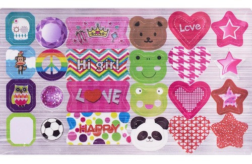 Imagen 2 de 6 de Pulseras Con Letras Dijes Y Stickers Para Crear Duende Azul