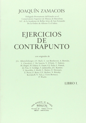 Ejercicios De Contrapunto - Zamacois, Joaquín