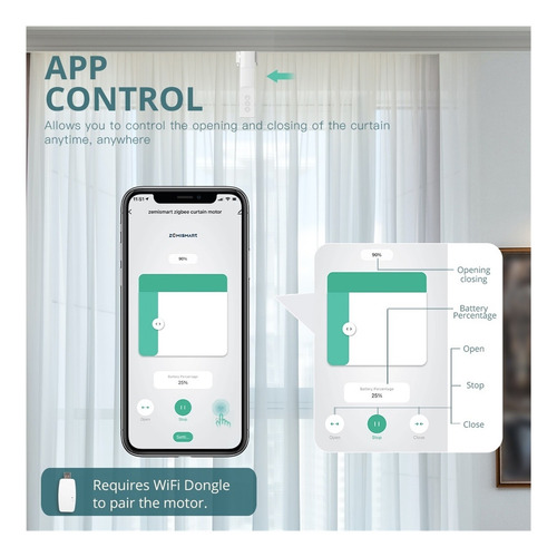 Robot Controlador De Cortina Inteligente Tuya Wifi For