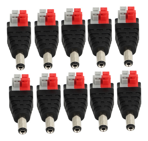 Conector Coaxial Bnc, Cable De Videovigilancia Cctv De 10 Pi