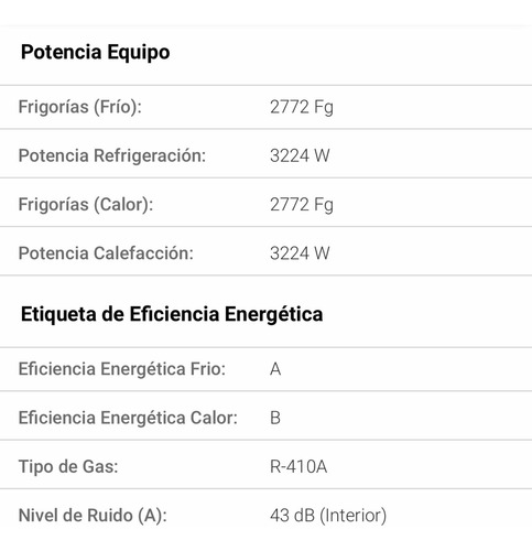 Aire Acondicionado Split Coventry Frío/calor 2750 Fg 3224 W