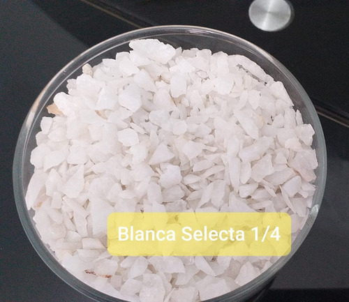 Granalla Blanca Selecta - Tamaño 1/4 - En Saco 40 Kg