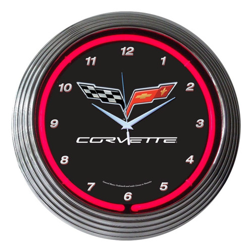 Neonetics Coches Y Motocicletas Corvette C6 Neon Reloj De Pa