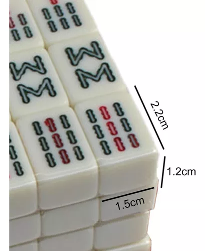 Mahjong Jogando Cartas 144 Telhas Jogo De Tabuleiro Mahjong