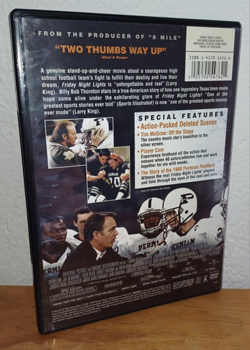 Dvd Friday Night Lights ( Billy Bob Thornton ) (Usado)