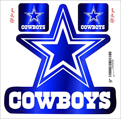 Cowboys Vinyl Sticker Team Colores (cualquier Tamaño) Dallas