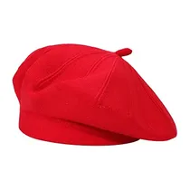 Comprar Gorros, Sombreros Y Boinas Reversible De Color Rojo
