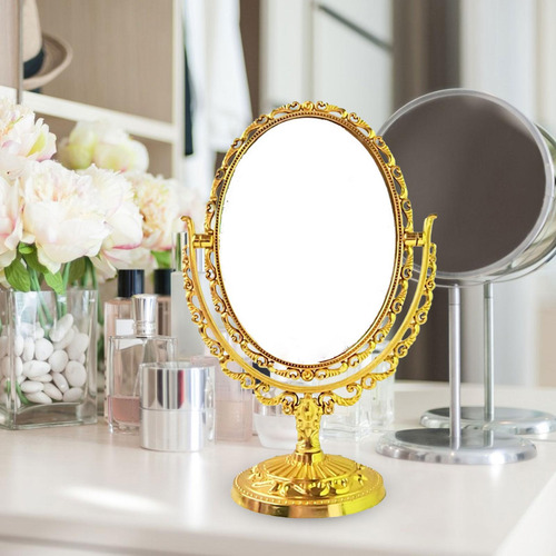 Espejo De Maquillaje De, Espejo De Escritorio Con Soporte,