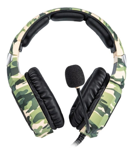 Audífonos gamer Onikuma K8 camouflage green y rgb light