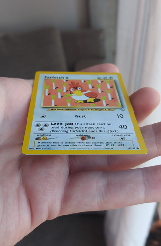 Pokemon Farfetch D 43/64 Neo Revelation 2001 Nm Ingles Tcg Farfetch´d Inglés (Usado)