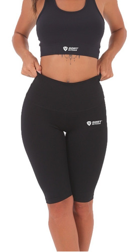 Calza Deportiva Mujer Biker Ciclista Lycra Sport Negra 