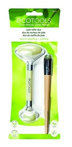 Set Facial Ecotools Jade Roller Para La Cara Debajo De Los O