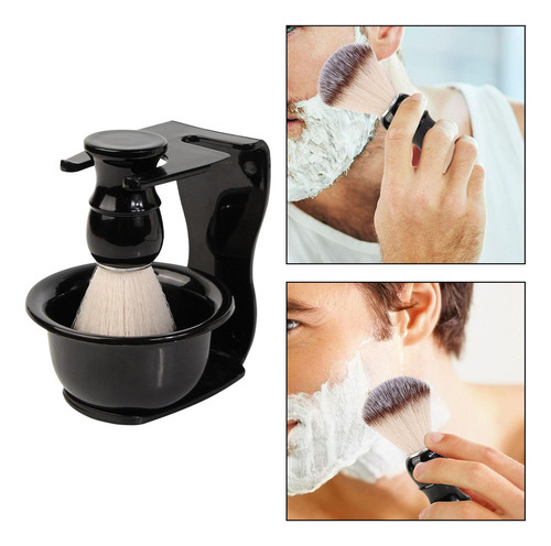 3 Piezas Hombres Afeitado Barba Cepillo Afeitado Jabón