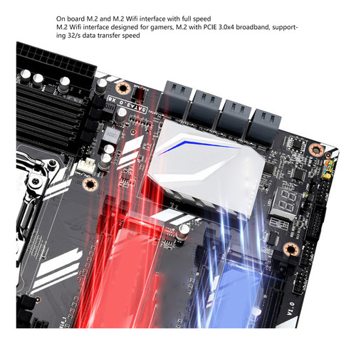Placa Base X99 D8 Ddr4 Compatible Con Lga2011 V3 V4 Nvme M.2