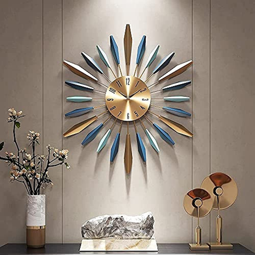 Reloj De Pared Grande Metal Decorativo, Relojes Grandes Sile