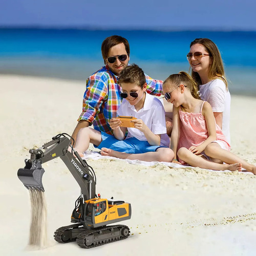 K Coche Teledirigido Excavadora De Juguete Para Niños