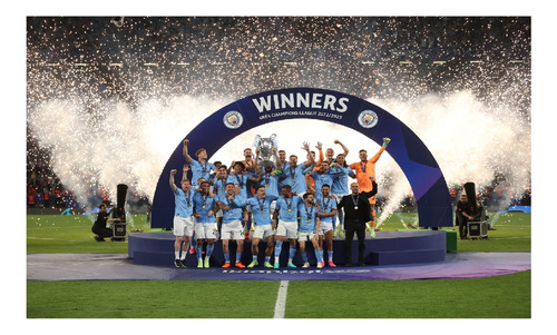 Vinilos Adhesivos Decorativos Manchester City - 1mx60cm