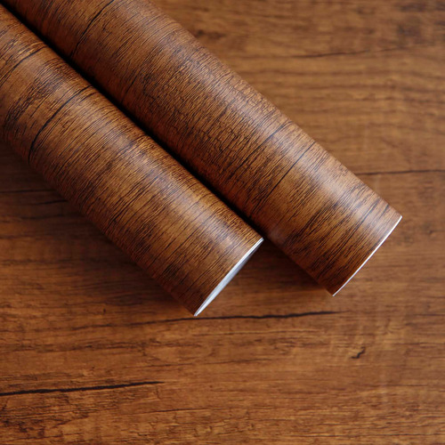 Papel Tapiz Autoadhesivo Madera Marron Para Despegar Papelde