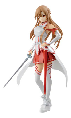 Figura Sword Art Online Asuna Yuuki Anime Video Juego Blanca