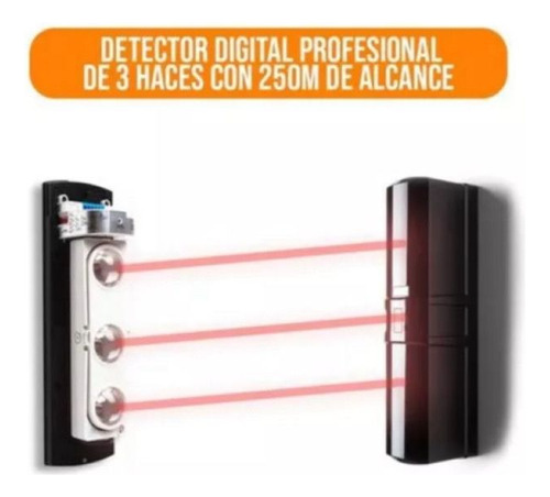 Barrera Infrarroja Cygnus Bir3-250-s2, 3 Haces 250m Exterior Negro