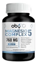 Oby Magnesio Complex 5 | Citrato, Glicinato, Treonato, Taurato, Gluconato | Sin Oxido | Minerales Quelados Polvo, Camu C... Sin Sabor
