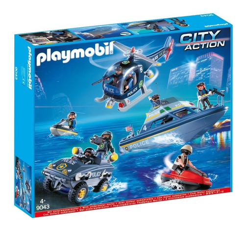 Figura Armable Playmobil City Action Police Tactical 3+ Cantidad de piezas 114