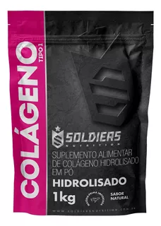 Colágeno Hidrolisado Tipo 1 - 1kg - 100% Puro - Soldiers Nutrition