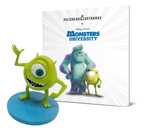 1 Libro Tapa Dura + 1 Muñeco Mike  Monster Inc