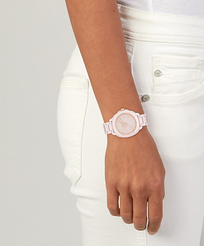 Coach Reloj Para Mujer 14504402 Kitt 34mm Rosa Bisel Rosa Claro Fondo Rosa Claro