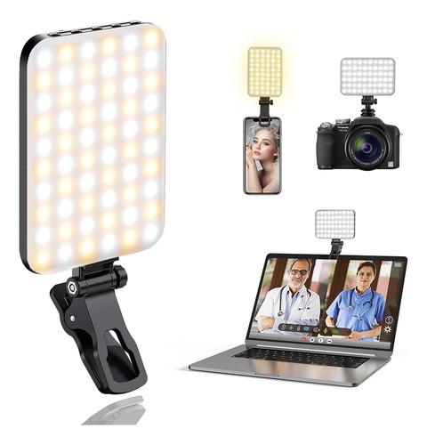 Selfie Luz Para Celular,60 Led Luz Selfie Recargable,2500k-6