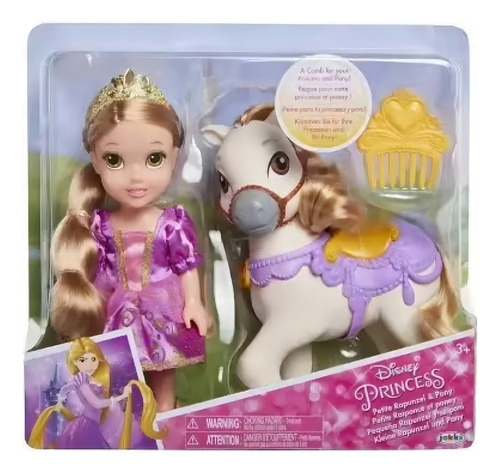 Rapunzel Petite Y Poni 15 Cm. Jakks Pacific.