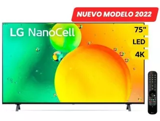Tv LG Led 75'' Nanocell 4k Smart Thinq Ai 75nano75sqa (2022)
