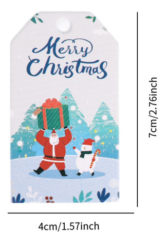 100 Etiquetas Navideñas, Etiquetas De Regalo, Estilo B