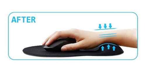 Imagen 3 de 5 de Mouse Pad Económico Con Almohadilla Descansa Muñeca Ecotec