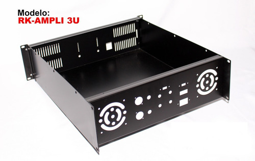 Imagem 2 de 5 de Gabinete 3u Rack 19 P/ Amplificador Potência 430x132x430mm