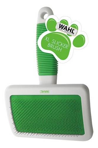 Cepillo De Alambre P/ Mascota Wahl® Elimina Nudos-pelosuelto Color Blanco Con Verde