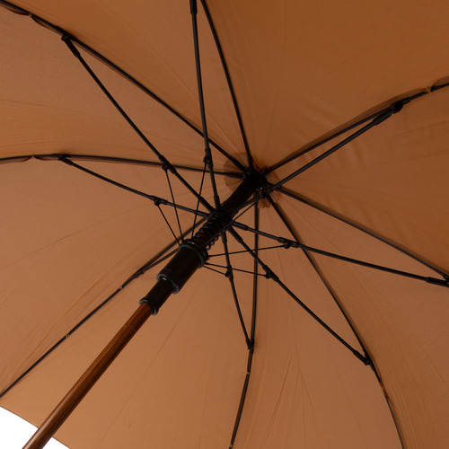 Guarda-chuva Fazzoletti Automático Cabo De Madeira Cor Caramelo
