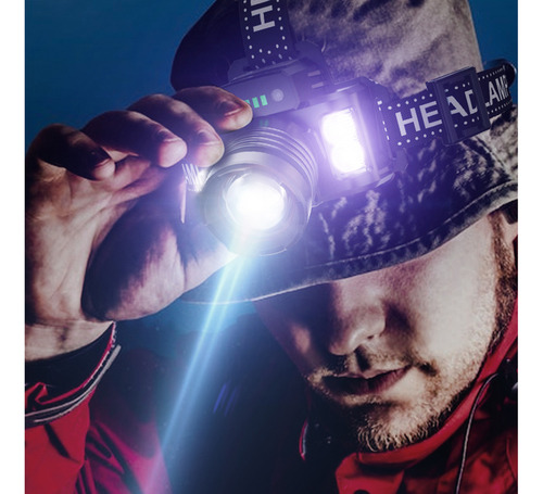 Pj Faro Led Con Sensor De Movimiento, Faro Recargable Por