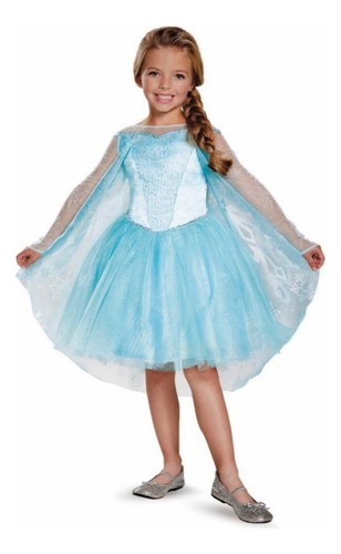 Disfraz Vestido Frozen Elsa Tutú - 7-8 Años - 83195k