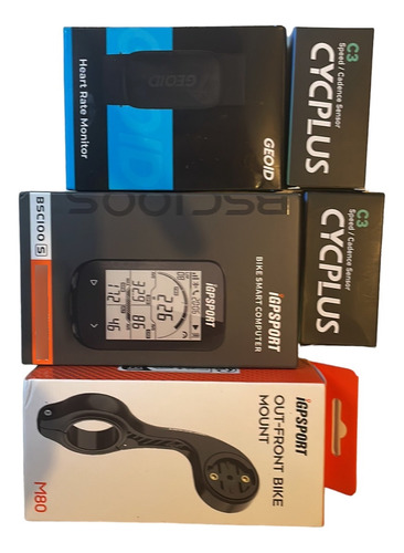 Ciclocompu Igpsport 100s Sensores, Soporte Y Banda Cardiaca