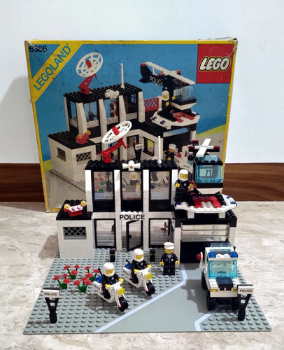 Lego 6386 Police Command Base 358pçs Legoland 1986 (Usado)