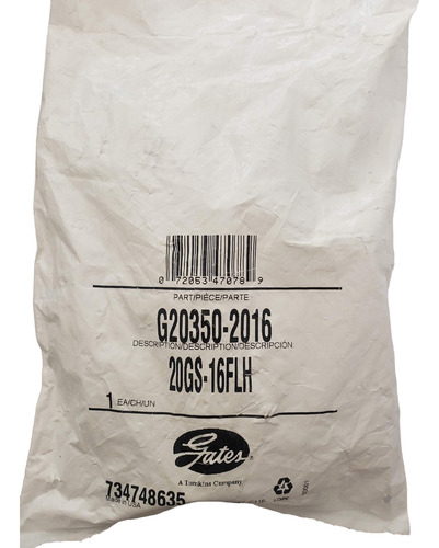 Conexión Hidráulica Fitting Espiga 1 1/4 Cod 62 20gs-16flh