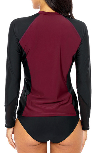 A1 Anfilia Rashguard - Camiseta De Natación Para Mujer