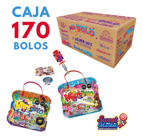 Mini Bolo Bolsa 120 Gr. Caja Con 170 Pzs Las Delicias