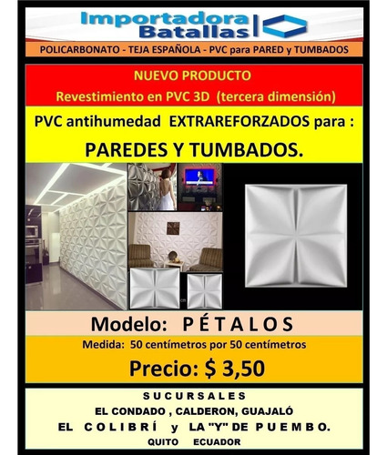 Imagen 2 de 12 de Revestimiento De Pvc Piso Pared Cielo Raso Vinil Cerámi Pvc3